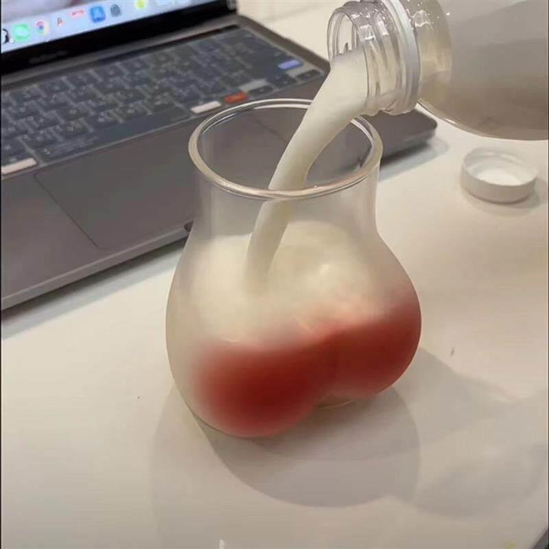 蜜桃臀造型杯子啤酒玻璃礼物个性网红稀奇古怪高颜值搞怪可爱水杯