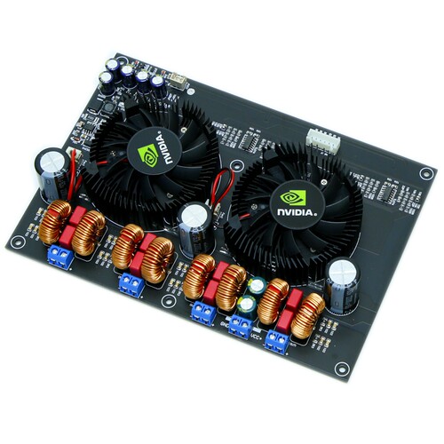 TPA3255 四 声道数字 D类大功率功放板300W*4(豪华风扇款)