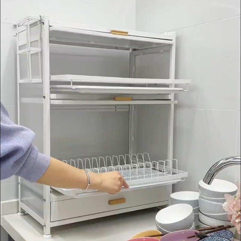 碗碟收纳架厨房置物架家用碗架台面碗筷双层碗架沥水柜沥水碗碟架