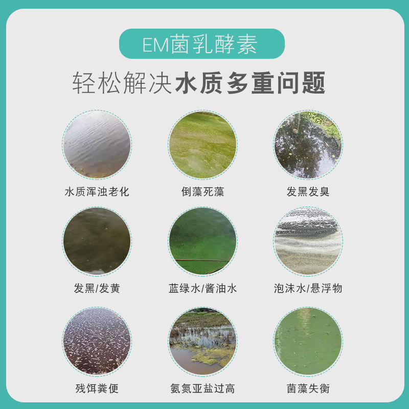 em菌水产养殖专用em益生菌浓缩粉水产em菌种改底肥水复合芽孢杆菌