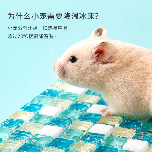 卡诺仓鼠降温板金丝熊兔子冰垫凉席冰屋夏天夏季神器陶瓷散热用品