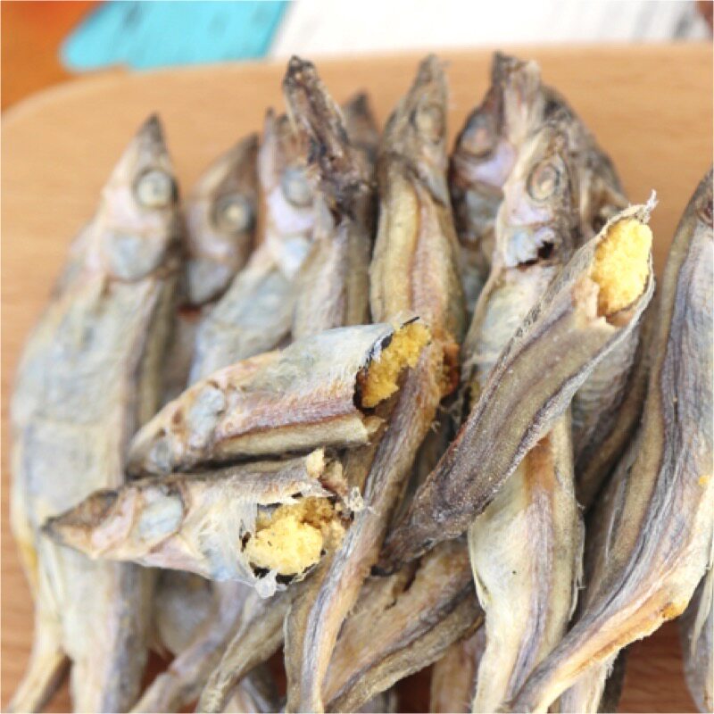 鲜肉冻干猫粮大号带籽多春鱼500g网红小鱼干猫咪宠物零食新鲜鱼条