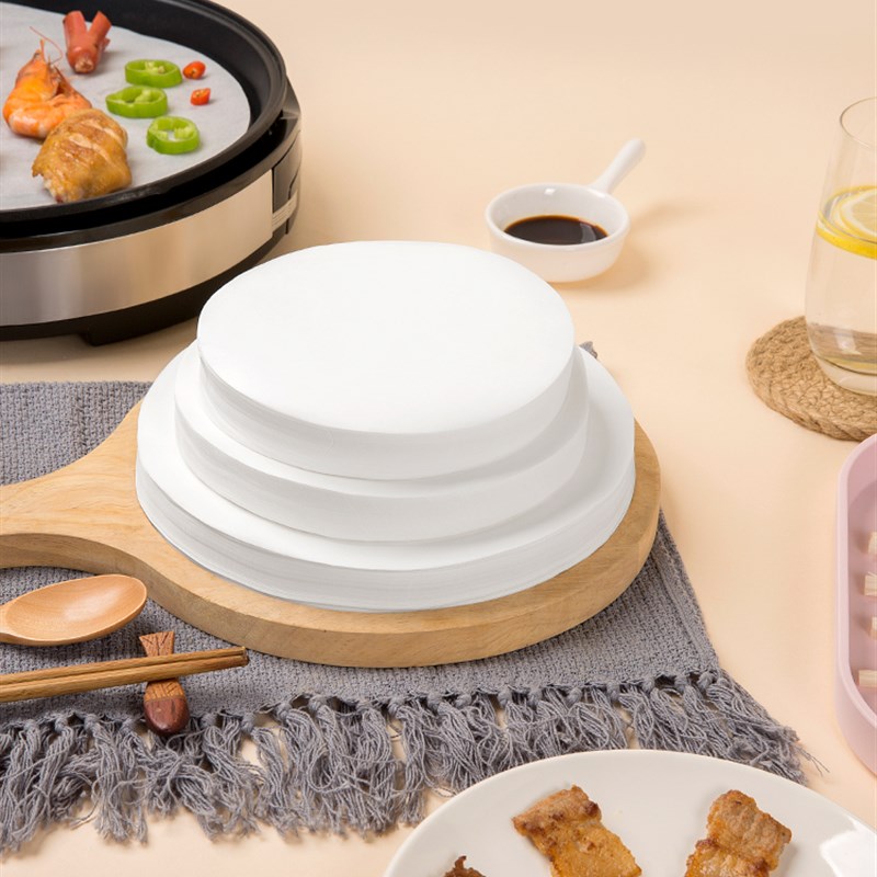 询特烤肉纸吸油纸圆形烤盘硅油纸家用烘焙纸不沾烧烤纸垫食物专用