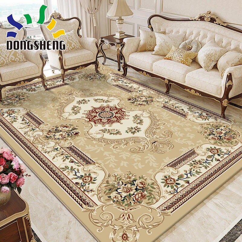 东升地毯欧式客厅茶几毯沙发轻奢卧室床边毯房间美式家用地垫定制