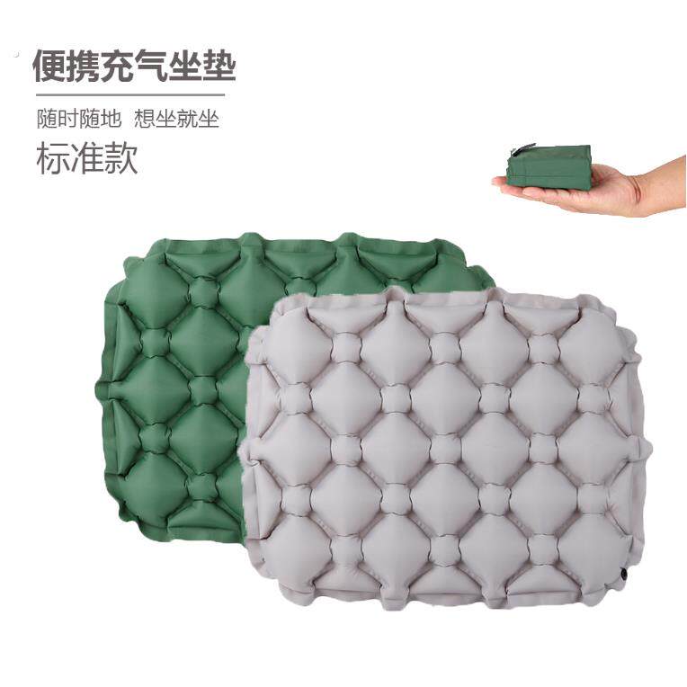 迷你户外按压充气坐垫便携式折叠防潮登山露营飞机座垫随地坐神器