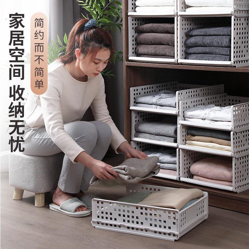 便捷衣柜分层隔板柜内置物架衣服整理架宿舍衣橱衣物分隔收纳神器