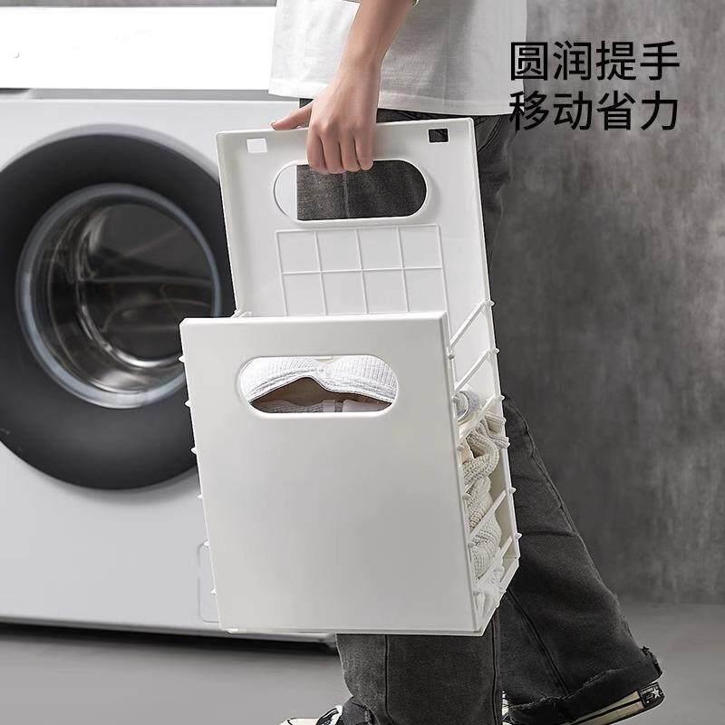 脏衣篮脏衣篓家用挂式洗衣机卫生间浴室可折叠免打孔放衣物收纳筐