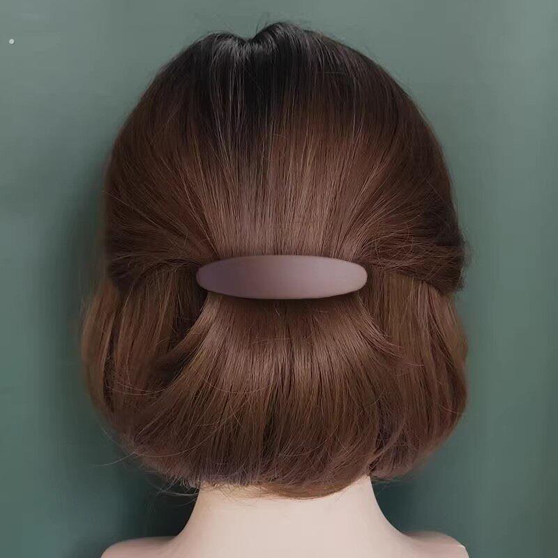 发夹女后脑勺发量少一字夹高级感适合短发的半扎夹子马尾发卡头饰