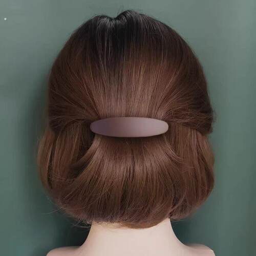 发夹女后脑勺发量少一字夹高级感适合短发的半扎夹子马尾发卡头饰