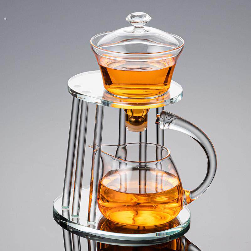 玻璃懒人半全自动茶具套组家用日式功夫茶杯磁吸茶壶泡茶神器喝茶
