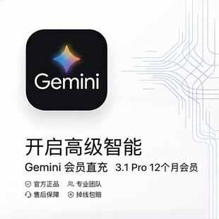 【官网订阅】Gemini 3.1 Pro 个人版Gemini专业版代订阅