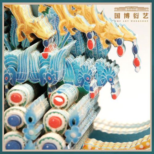 中国国家博物馆凤冠便签3d立体纸雕手撕便签有凤来仪北京礼物国风
