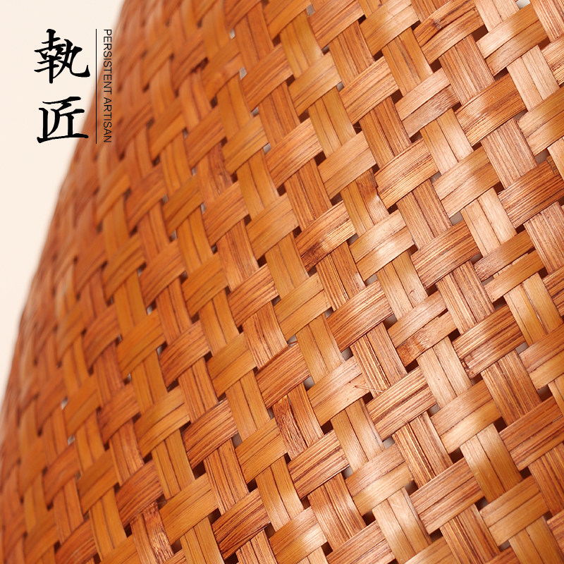 纯手工竹编大漆收纳筐家用编织桌面杂物筐卷轴书画筒影视道具筐子