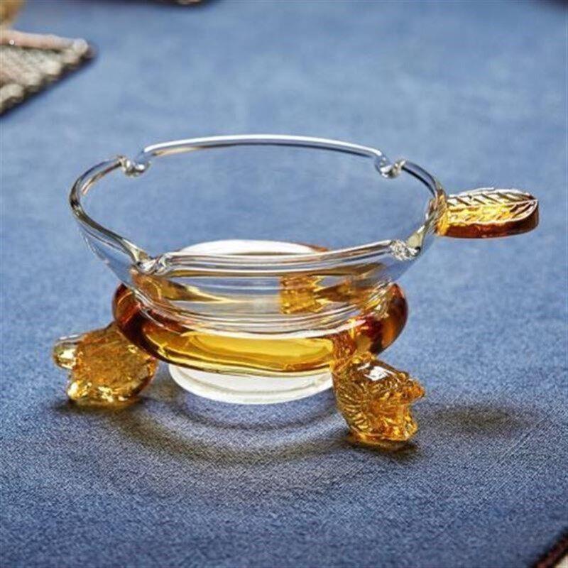 滤茶器 耐热玻璃茶漏 茶具配件茶海茶水分离器 彩色过滤茶架