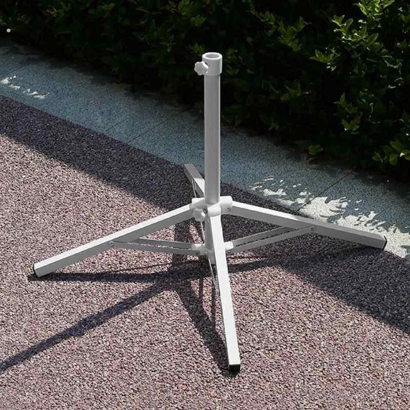 遮阳伞固定器遮阳伞固定器摆摊伞底座便携四脚固定铁架太阳伞折叠