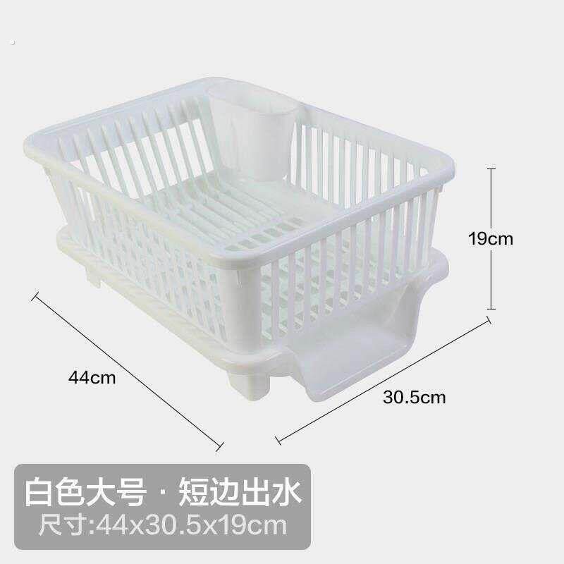 厨房碗筷沥水篮餐具收纳层架单层大容量滤水篮塑料置物架碟盘装碗