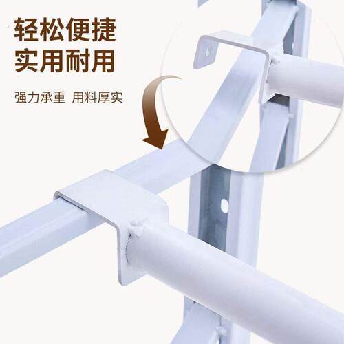 货架衣柜挂衣杆仓储货架挂衣杆配件伸缩杆晾衣杆可调节免打孔