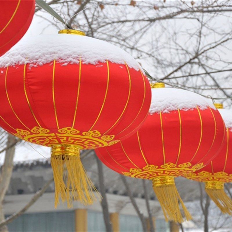 铁口大红灯笼阳台户外防水广告灯笼定制印字春节新年装饰灯笼挂饰