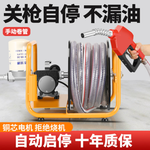 叶古电动抽油泵柴油12v24v220v伏加油机车载小型加油泵抽油神器