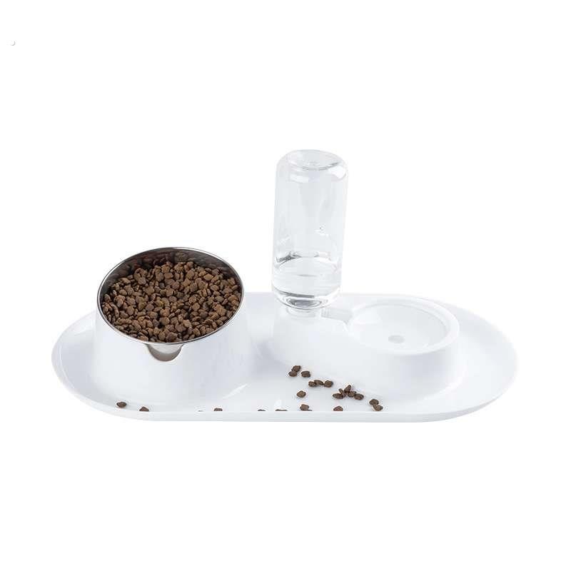 宠物碗不锈钢盆猫食盆防溅倾斜猫碗宠物用品碗食盆销宠物智能碗