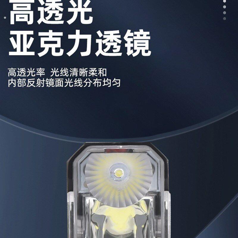新款自行车灯太阳能充电喇叭灯夜骑山地车双灯手电筒单车骑行装备