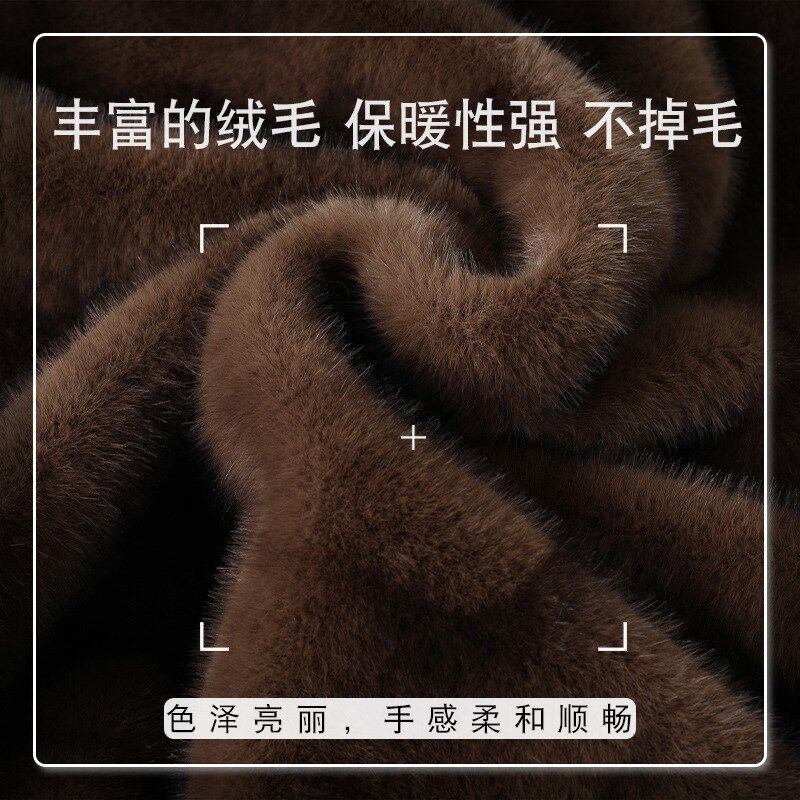 200斤中老年女装貂毛皮草大衣胖妈妈装特加肥加大码冬装毛呢外套