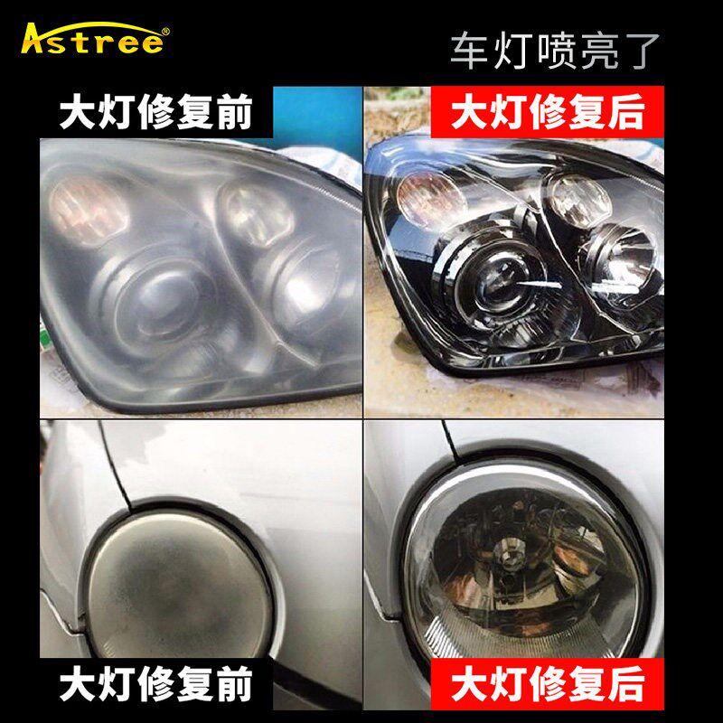 汽车大灯修复液翻新车灯工具套装裂纹清洗抛光剂发黄灯罩打磨镀膜