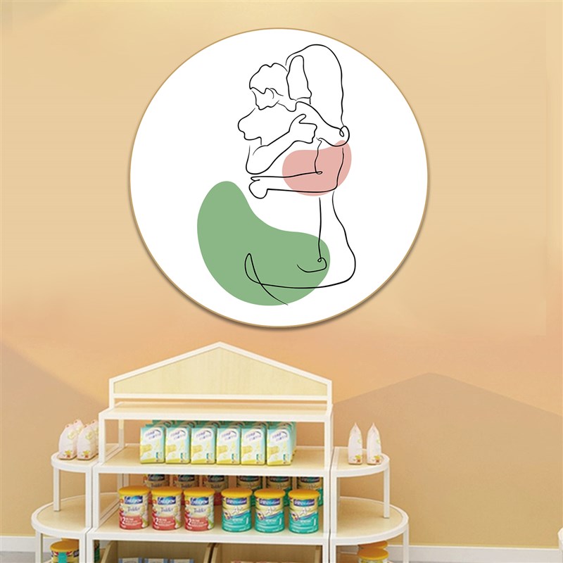 母婴室布置奶粉店墙面挂画月子中心产后装饰画创意小儿推拿壁画