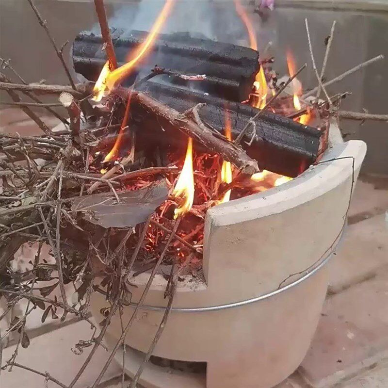 泥炉柴火炉煲汤炖肉打边炉南丰陶土炉家用老式土灶炭火炉火锅炭炉