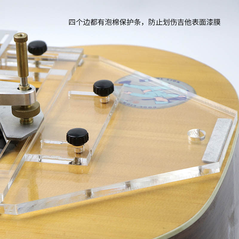 民谣古典木吉他琴桥开槽模具下弦枕槽开槽乐器制琴维修工具