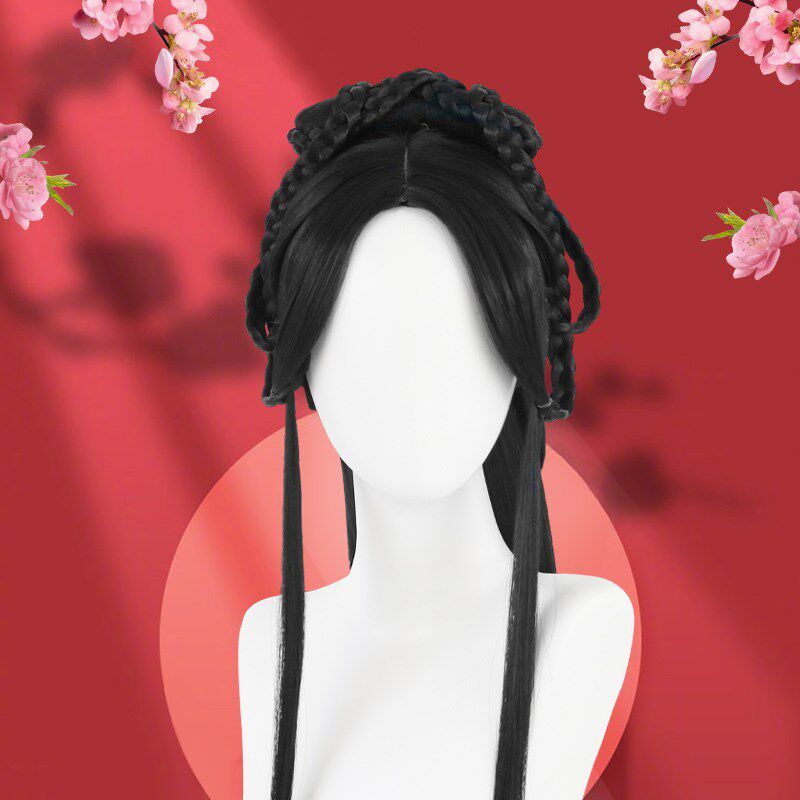 魏晋风中分古装整顶头套式汉服假发古典女cos古风长直发古装造型