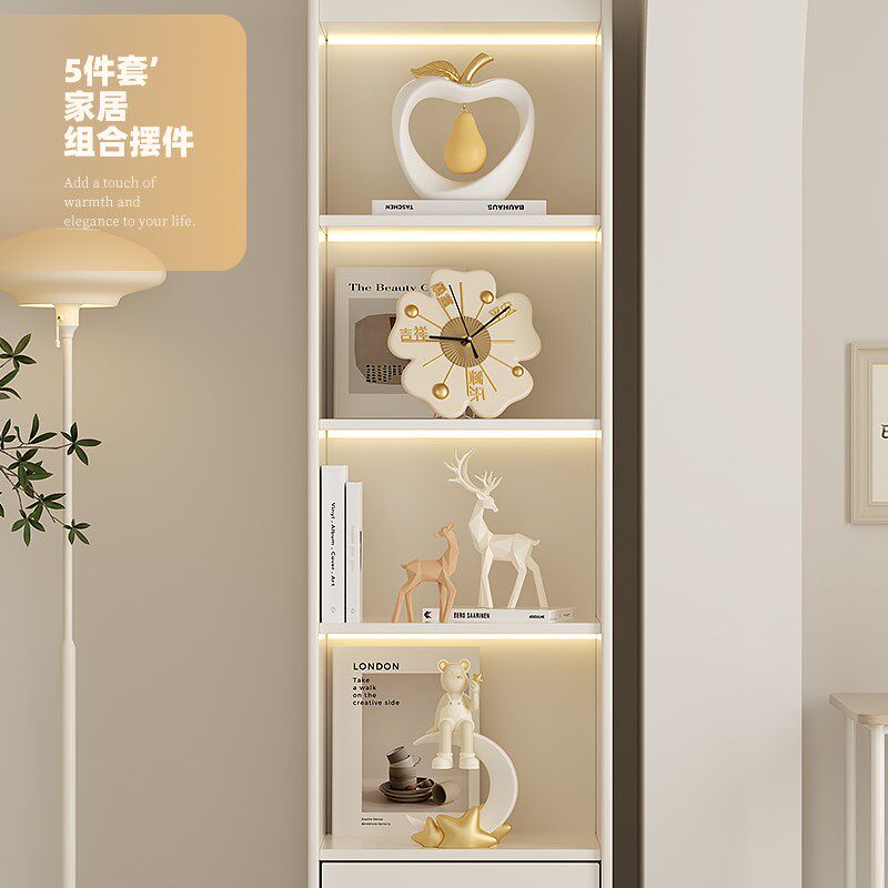 客厅装饰摆件奶油风墙角柜酒柜电视柜卧室软装高级乔迁新居礼品