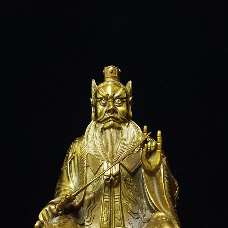 黄铜张天师铜像张道陵祖天师30厘米1米人物雕像
