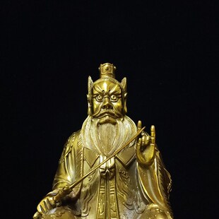 黄铜张天师铜像张道陵祖天师30厘米1米人物雕像