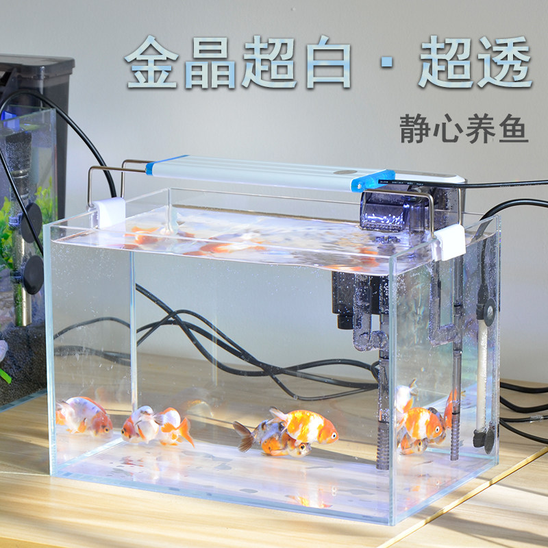 超白客厅小型鱼缸造景长方桌面创意缸直角正方水草缸乌龟缸水族箱