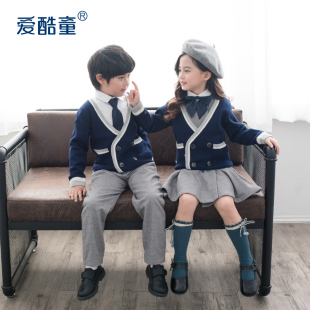 幼儿园园服秋冬季礼服校服中小学生班服钢琴演奏服四件套入园套装