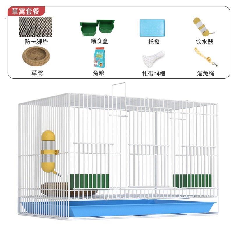 带厕所加粗养殖天竺鼠鸟笼饲养箱蜜袋鼬宠物猪兔笼繁育产仔箱免