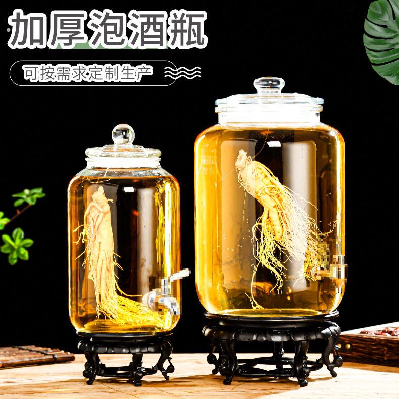 泡菜坛子家用加厚玻璃透明泡菜罐厨房腌菜坛储藏罐密封罐带内盖
