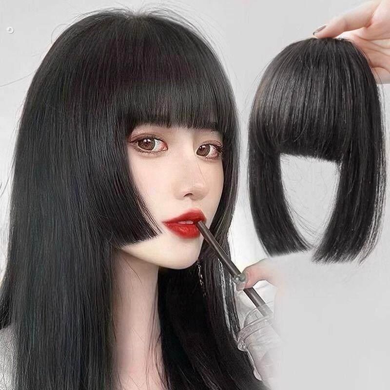 真发公主切仿真发片刘海片发女中分姬发式刘海齐刘海隐形自然前额