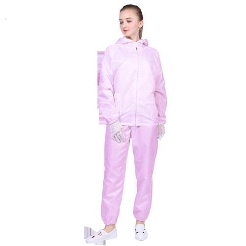 套装防尘分体漆服防静电工作女喷粉尘服装白色无工业防护蓝尘色男