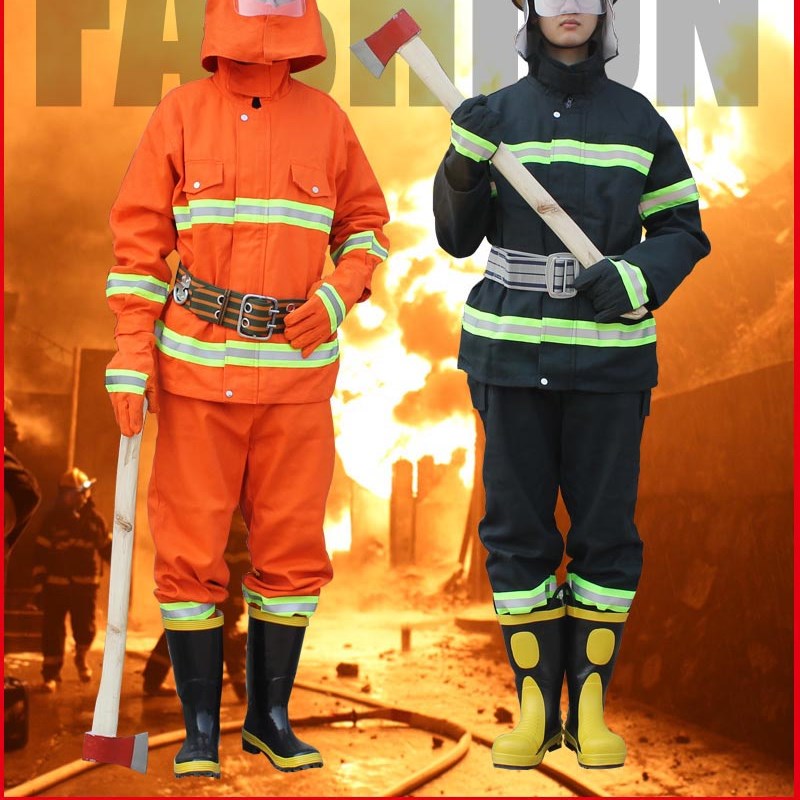 97作训防护服装套装训练服02灭火放护服五件套微型消防站存放