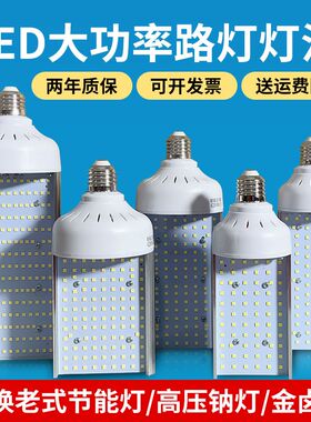 欧华森路灯横插高亮led玉米光源道路户外庭院单面螺口灯泡E40铝壳