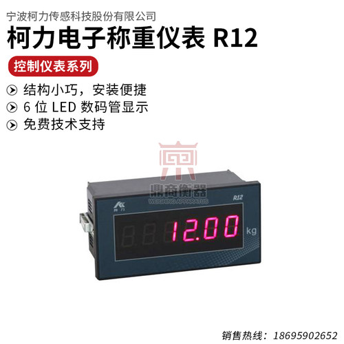称重仪表R12/远程重量显示器/支持汽车衡仪表/232/485通讯