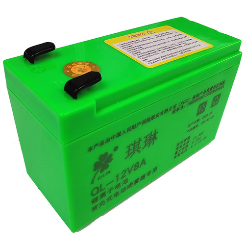 电动喷雾器锂电池12V8ah农用背负式打药机配件专用大容量12V电瓶