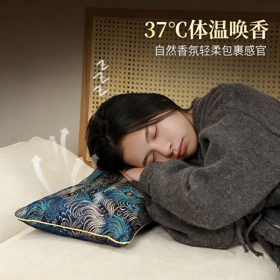 天然海南沉香枕头高质量睡眠枕沉香填充枕芯送父母中老年人专用L6