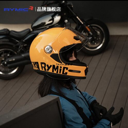 睿觅rymic复古头盔巡航全盔V80