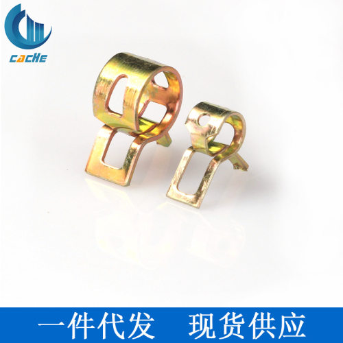 75PCS盒装喉箍卡箍 镀彩锌弹性箍圈套装 弹性卡箍环箍 一件代发