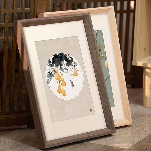 简约实木相框挂墙a3A4素描4k8开拼图装裱画框24寸30展示框架定制