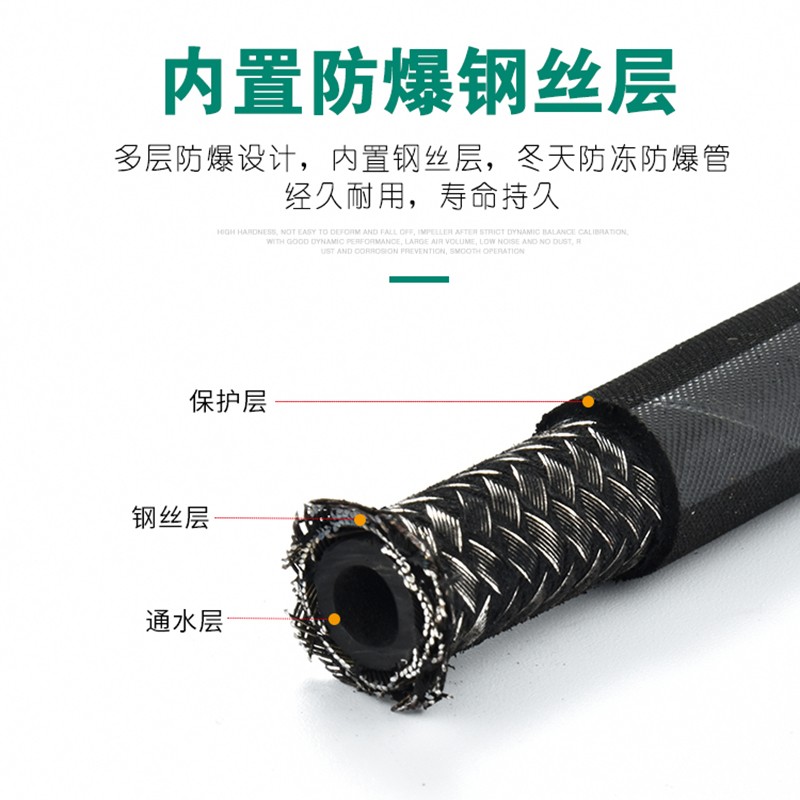 家用洗车机水管高压防爆管 包布钢丝管软管商用超高压清洗机水管