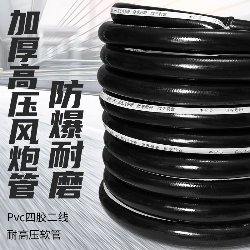 农用灌溉自来水管高压洗车牛筋1寸6分塑料软水管防爆防冻软管浇花